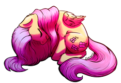 Size: 1378x949 | Tagged: safe, artist:shaliwolf, fluttershy, pegasus, pony, digital art, eyes closed, female, mare, simple background, solo, transparent background