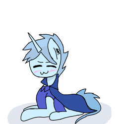 Size: 768x768 | Tagged: safe, artist:usachan, oc, oc:pony.voltexpixel.com, pony, cute, male, shy, solo, stallion