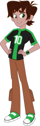 Size: 1280x4014 | Tagged: safe, artist:lhenao, equestria girls, base used, ben 10, ben 10 omniverse, ben tennyson, crossover, equestria girls-ified, omnitrix, simple background, solo, transparent background