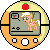 Size: 50x50 | Tagged: safe, artist:theironheart, apple bloom, applejack, earth pony, pony, animated, base used, bouncing, crossover, female, gif, heart, mare, pictogram, pixel art, pokewalker, pokémon, simple background, solo, transparent background