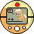 Size: 50x50 | Tagged: safe, alternate version, artist:theironheart, applejack, earth pony, pony, animated, base used, bouncing, crossover, female, filly, filly applejack, gif, heart, pictogram, pixel art, pokewalker, pokémon, simple background, solo, transparent background, younger