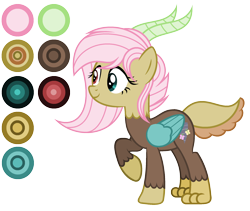 Size: 1944x1640 | Tagged: safe, artist:diamond-chiva, oc, oc only, oc:mythic swirl, hybrid, base used, female, interspecies offspring, offspring, parent:discord, parent:fluttershy, parents:discoshy, simple background, solo, transparent background