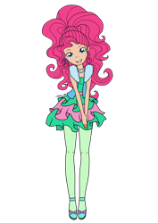 Size: 2480x3508 | Tagged: safe, artist:onlymeequestrian, pinkie pie, human, equestria girls, female, humanized, simple background, solo, transparent background