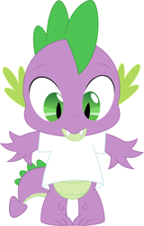 Size: 2292x3579 | Tagged: safe, artist:porygon2z, edit, spike, dragon, clothes, shirt, solo, template