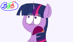 Size: 1222x710 | Tagged: safe, artist:dao, twilight sparkle, pony, open mouth, solo, twilighting, wide eyes