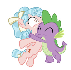 Size: 648x638 | Tagged: safe, editor:undeadponysoldier, cozy glow, spike, dragon, pegasus, pony, adorable face, cozybetes, cozylove, cozyspike, crushing, cute, daaaaaaaaaaaw, eyes closed, female, filly, freckles, funny, hug, male, shipping, simple background, spikabetes, straight, white background