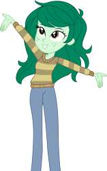 Size: 6146x9805 | Tagged: safe, artist:marcorois, wallflower blush, better together, equestria girls, forgotten friendship, absurd resolution, clothes, pants, simple background, solo, sweater, transparent background, vector