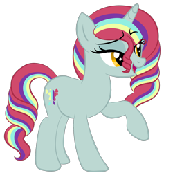 Size: 2000x2000 | Tagged: safe, artist:magicpebbles, oc, oc:nebula splash, pony, unicorn, base used, female, mare, raised hoof, simple background, solo, transparent background