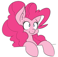 Size: 732x718 | Tagged: safe, artist:reiduran, derpibooru import, pinkie pie, earth pony, pony, bust, cute, diapinkes, ear fluff, female, mare, no pupils, portrait, smiling, solo