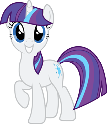 Size: 1920x2233 | Tagged: safe, derpibooru import, edit, rarity, twilight sparkle, unicorn twilight, pony, unicorn, female, fusion, looking at you, mare, palette swap, ponyar fusion, raised hoof, recolor, simple background, smiling, solo, transparent background, vector, vector edit