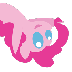 Size: 2227x2217 | Tagged: safe, artist:theironheart, pinkie pie, earth pony, pony, female, mare, pointy ponies, simple background, solo, transparent background