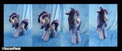 Size: 4000x1674 | Tagged: safe, artist:kazzysart, oc, oc:raven storm, earth pony, pony, female, irl, mare, photo, plushie, solo