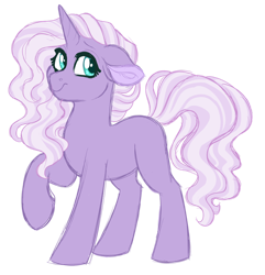 Size: 1024x1062 | Tagged: safe, artist:azure-art-wave, oc, oc:wisteria, pony, unicorn, female, magical lesbian spawn, mare, offspring, parent:fluttershy, parent:trixie, parents:trixieshy, simple background, solo, transparent background