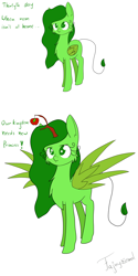 Size: 3000x6000 | Tagged: safe, artist:fajnyziomal, oc, oc only, oc:świstek, alicorn, pegasus, plant pony, pony, comic:świstek, alicorn oc, alicornified, apple, cheek fluff, chest fluff, comic, curly eyelashes, food, race swap, solo, spread wings, tree branch, wings