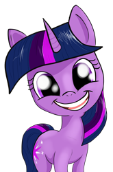 Size: 792x1200 | Tagged: safe, artist:t72b, derpibooru exclusive, twilight sparkle, pony, the point of no return, adorkable, cute, dork, faic, grin, head tilt, simple background, smiling, solo, transparent background, twiabetes