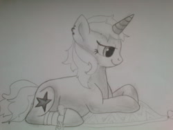 Size: 2560x1920 | Tagged: safe, artist:safaedita, oc, pony, unicorn, female, pregnant, traditional art