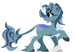 Size: 1024x717 | Tagged: safe, artist:coffeevixxen, oc, oc only, oc:kasumi, kirin, deviantart watermark, female, mare, obtrusive watermark, simple background, solo, transparent background, watermark