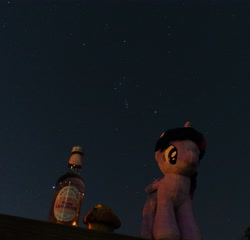 Size: 4162x4001 | Tagged: safe, photographer:lemondrop, twilight sparkle, twilight sparkle (alicorn), alicorn, pony, absurd resolution, female, food, holiday, irl, muffin, photo, plushie, solo, stars, valentine's day, waifu dinner