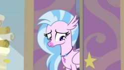 Size: 1920x1080 | Tagged: safe, screencap, silverstream, student counsel, sad, school of friendship, solo, starlight's office