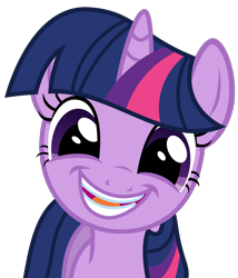 Size: 1800x2106 | Tagged: safe, artist:sketchmcreations, twilight sparkle, unicorn twilight, pony, unicorn, the point of no return, adorkable, cute, dork, faic, female, mare, open mouth, simple background, smiling, solo, transparent background, twiabetes, vector