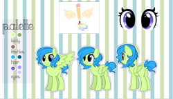 Size: 1024x590 | Tagged: safe, artist:xcuteandsweetx, oc, oc:cute, pegasus, pony, female, mare, reference sheet, solo