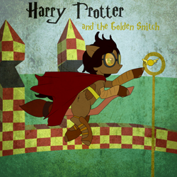 Size: 1024x1024 | Tagged: safe, artist:steampunkedinkling, pony, harry potter, ponified, quidditch