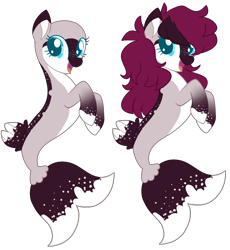 Size: 2244x2442 | Tagged: safe, artist:luqella, oc, seapony (g4), bald, base used, female, simple background, solo, transparent background