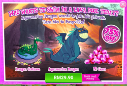 Size: 1035x703 | Tagged: safe, scalio, thod, pony, advertisement, costs real money, crackle's cousin, gameloft, official, sale, the happiest of dragons