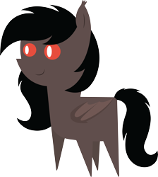 Size: 5226x5835 | Tagged: safe, artist:cosmiceclipsed, derpibooru exclusive, oc, oc only, oc:choco, bat pony, pony, bat pony oc, bat wings, ear fluff, female, mare, membranous wings, simple background, slit eyes, solo, transparent background, wings