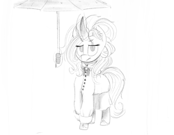 Size: 2388x1850 | Tagged: safe, artist:flotsam, oc, oc only, oc:pristine silk, clothes, umbrella