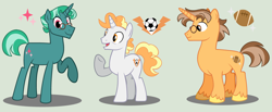 Size: 5016x2064 | Tagged: safe, artist:loveedovey, oc, oc only, oc:big shot, oc:hard head, oc:pleased aesthetic, pony, unicorn, base used, glasses, male, simple background, stallion