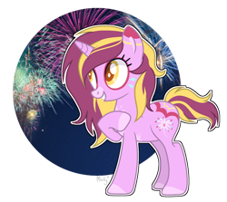 Size: 1280x1142 | Tagged: safe, artist:mintoria, oc, oc:firework, pony, unicorn, base used, female, mare, solo