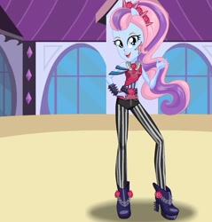 Size: 491x513 | Tagged: safe, violet blurr, better together, equestria girls, solo, starsue