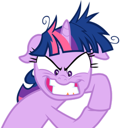 Size: 964x1024 | Tagged: safe, artist:lolponys, twilight sparkle, unicorn twilight, pony, unicorn, lesson zero, floppy ears, funny, insanity, simple background, solo, transparent background, twilight snapple, vector