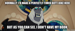 Size: 600x251 | Tagged: safe, edit, edited screencap, screencap, storm king, my little pony: the movie, bojack horseman, caption, image macro, liev schreiber, text, voice actor joke