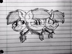 Size: 2560x1920 | Tagged: safe, artist:thebadbadger, oc, oc only, oc:phire demon, pony, lineart, lined paper, traditional art