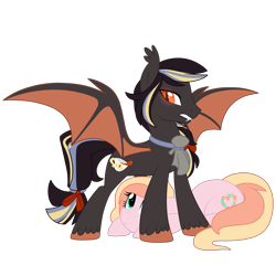 Size: 3000x3000 | Tagged: safe, artist:crystal-tranquility, oc, oc only, oc:earl grey, bat pony, pony, female, male, mare, prone, simple background, stallion, transparent background