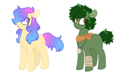 Size: 1280x790 | Tagged: safe, artist:sandwichbuns, oc, oc only, oc:explorer, oc:pastel galaxy, earth pony, pony, female, male, mare, simple background, stallion, transparent background