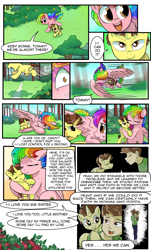 Size: 1800x2976 | Tagged: safe, artist:candyclumsy, oc, oc:candy clumsy, oc:tommy the human, alicorn, human, pegasus, pony, comic:sick days, alicorn oc, bruised, catching, clothes, colt, comic, commissioner:bigonionbean, concerned, cradling, crying, cute, dawwww, dreamscape, flashback, fountain, fusion, galloping, hugging a pony, human oc, human ponidox, hurt/comfort, jumping, love, maid, male, memories, memory, nuzzles, nuzzling, racing, royal gardens, running, sad, self ponidox, singing, sleeping, talking to themself, teary eyes, tumbling, walking away, worried, writer:bigonionbean