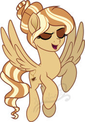 Size: 6590x9401 | Tagged: safe, artist:kojibiose, oc, oc only, oc:cremora latte, pegasus, pony, female, mare, movie accurate, simple background, solo, transparent background, vector