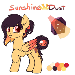 Size: 1024x1025 | Tagged: safe, artist:ak4neh, oc, oc:sunshine dust, pegasus, pony, reference sheet