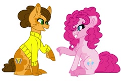 Size: 1117x715 | Tagged: safe, artist:mathisnotmy, derpibooru import, cheese sandwich, pinkie pie, earth pony, pony, cheesepie, female, male, shipping, straight