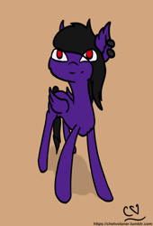 Size: 514x756 | Tagged: safe, artist:chet_volaner, oc, pegasus, pony, cuffs, male, red eyes, solo, stallion