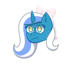 Size: 2000x2000 | Tagged: safe, artist:titussdrawz, oc, oc:fleurbelle, alicorn, pony, alicorn oc, alicornified, bow, female, golden eyes, hair bow, mare, race swap, ribbon, smiling