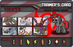 Size: 245x158 | Tagged: safe, artist:theironheart, oc, pony, unicorn, badge, card, crossover, eevee, emolga, female, hydreigon, male, pixel art, pokémon, rayquaza, steelix, umbreon