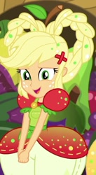 Size: 750x1373 | Tagged: safe, applejack, better together, equestria girls, holidays unwrapped, cornucopia costumes, cute, jackabetes, o come all ye squashful, solo