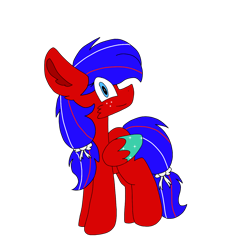 Size: 1378x1378 | Tagged: safe, artist:circuspaparazzi5678, oc, pegasus, pony, adopted, bow, liberty, mabel