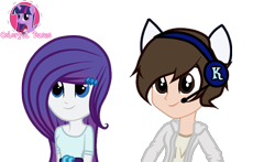 Size: 760x448 | Tagged: safe, artist:colorfulbases, rarity, twilight sparkle, twilight sparkle (alicorn), oc, oc:kevin, alicorn, pony, equestria girls, alternate hairstyle, base used, simple background, transparent background