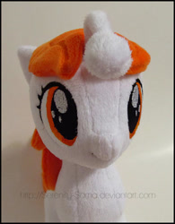 Size: 409x524 | Tagged: safe, artist:serenity-sama, oc, oc only, oc:karma, pony, unicorn, close-up, irl, photo, plushie, reddit, solo