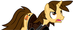 Size: 13389x5554 | Tagged: safe, alternate version, artist:ejlightning007arts, oc, oc:ej, unicorn, angry, clothes, furious, male, open mouth, simple background, stallion, transparent background, vector